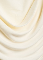 Reformation Julian Ruched Stretch-knit top Ivory