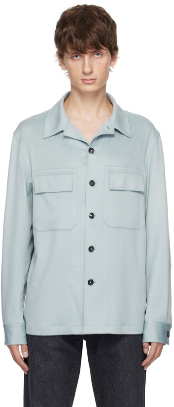 Photo: ZEGNA Blue Alba Shirt