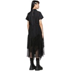 Sacai Black Lace Shirting Dress