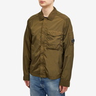 C.P. Company Men's Chrome-R Pocket Overshirt in Ivy Green