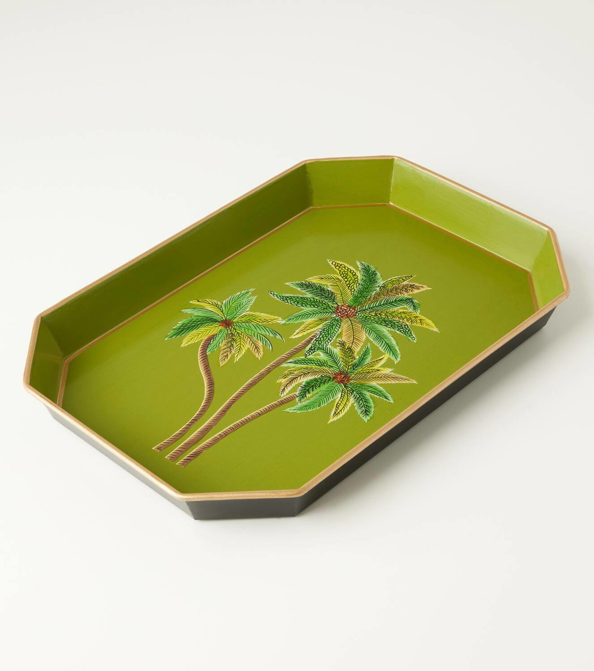 Les-Ottomans Palms hand-painted iron tray