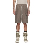 Rick Owens Gray Tower Cargobela Shorts