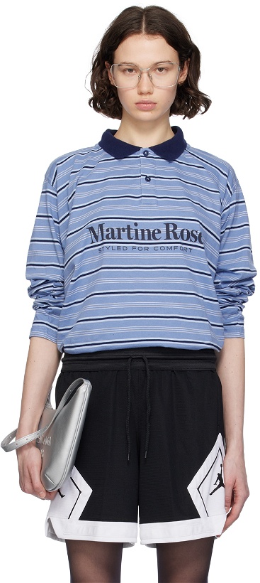 Photo: Martine Rose Blue Stripe Polo
