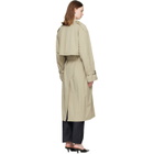TOTEME Beige Crisp Summer Trench Coat
