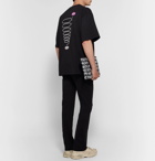 Balenciaga - Oversized Printed Cotton-Jersey T-Shirt - Black