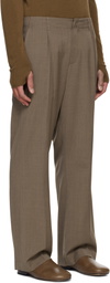 LE17SEPTEMBRE Beige Wool Belted Trousers