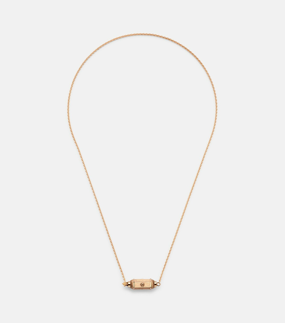 Marie Lichtenberg Coco Micro 18kt rose gold necklace with diamonds