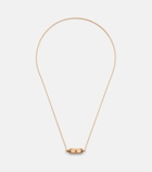Marie Lichtenberg Coco Micro 18kt rose gold necklace with diamonds