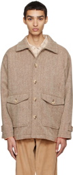 mfpen White & Brown Room Jacket