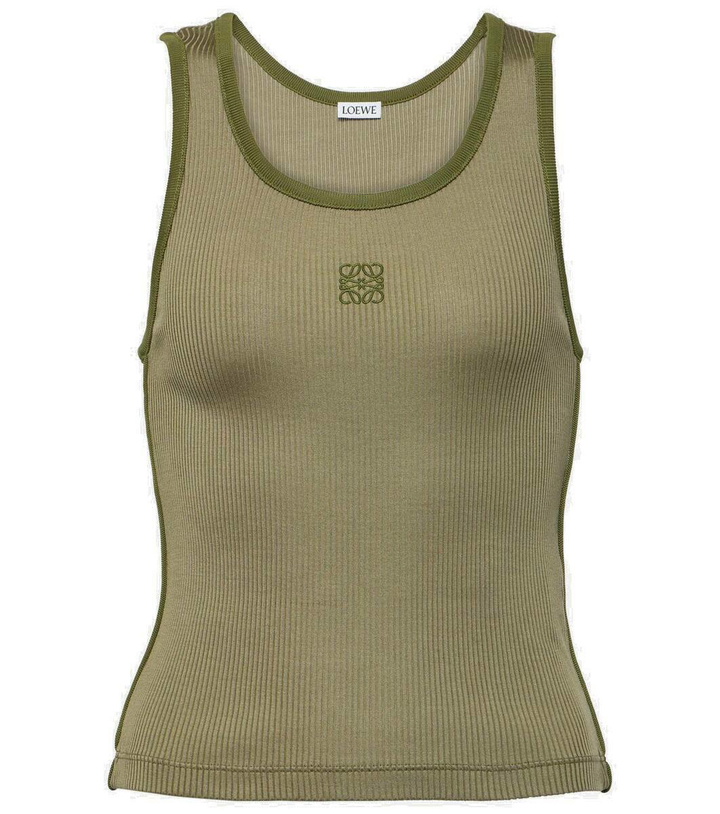 Photo: Loewe Anagram silk jersey tank top