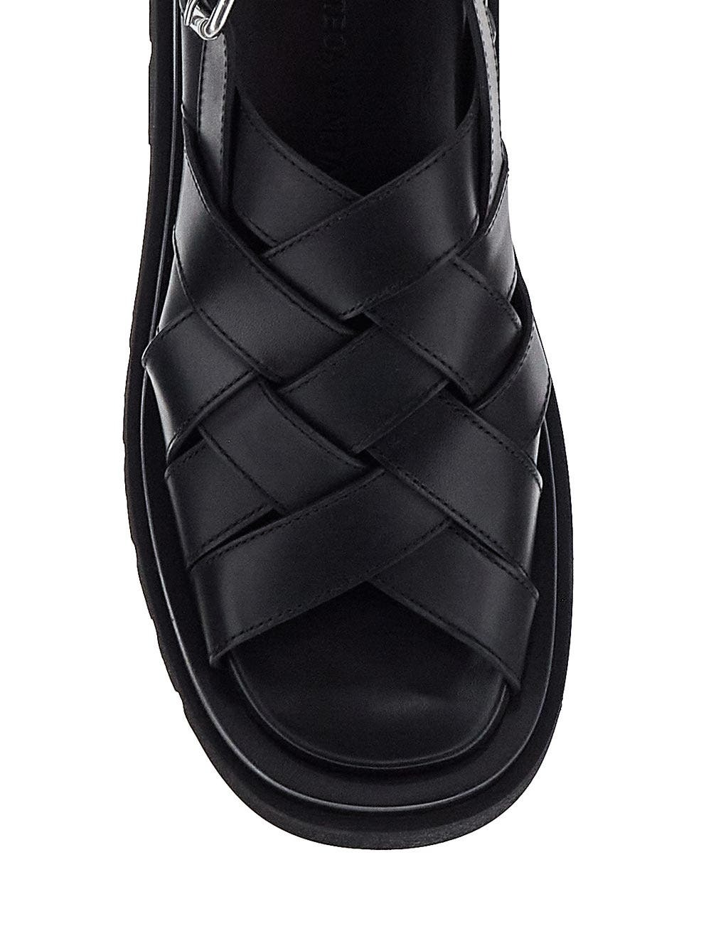 ◆正規品◆BOTTEGA VENETA BAND SANDAL BLACK◆関税込◆人気商品 BOTTEGA VENETA 840$ Strap Mule Sandal - Black Leather