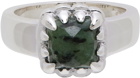 Stolen Girlfriends Club Silver & Green Baby Claw Ring