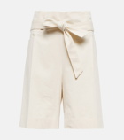 Toteme - High-rise cotton shorts