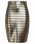 Balmain Womens Midi skirt in Black