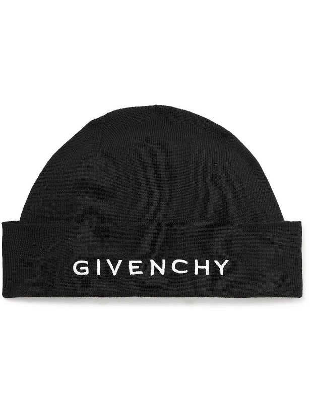 Photo: Givenchy - Logo-Embroidered Wool Beanie