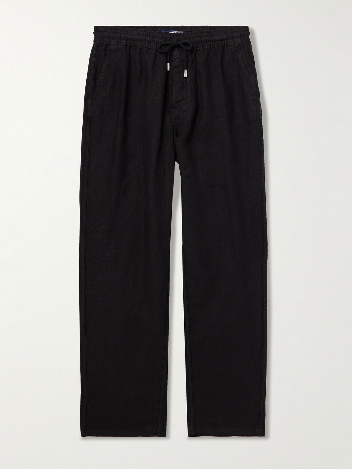 Vilebrequin - Pacha Straight-Leg Linen Drawstring Trousers - Black