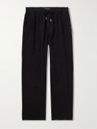 Vilebrequin - Pacha Straight-Leg Linen Drawstring Trousers - Black