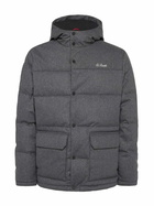 MC2 Saint Barth Grey Wooly Hooded Down Jacket Baxter