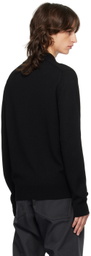 Comme des Garçons Homme Deux Black Wool Polo