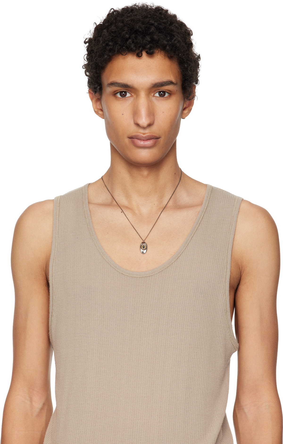 LEMAIRE Cat Eye Pendant Necklace