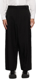Y's Black Paneled Trousers