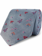 Paul Smith - 8.5cm Embroidered Silk-Faille Tie