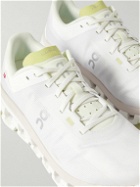 ON - Cloudflow 4 Rubber-Trimmed Mesh Running Sneakers - White