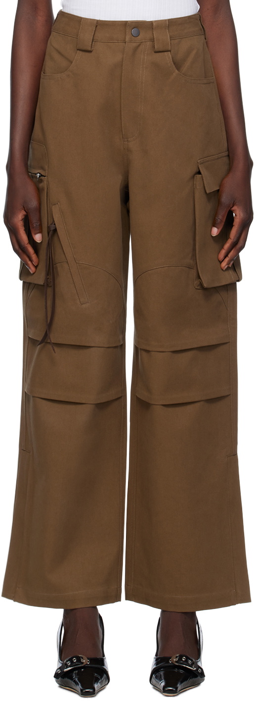 Fax Copy Express★BROWN SLITHEM★カーゴパンツ Fax Copy Express☆BROWN SLITHEM☆カーゴパンツ