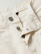 Palm Angels - Slim-Fit Leather-Appliquéd Distressed Jeans - Neutrals