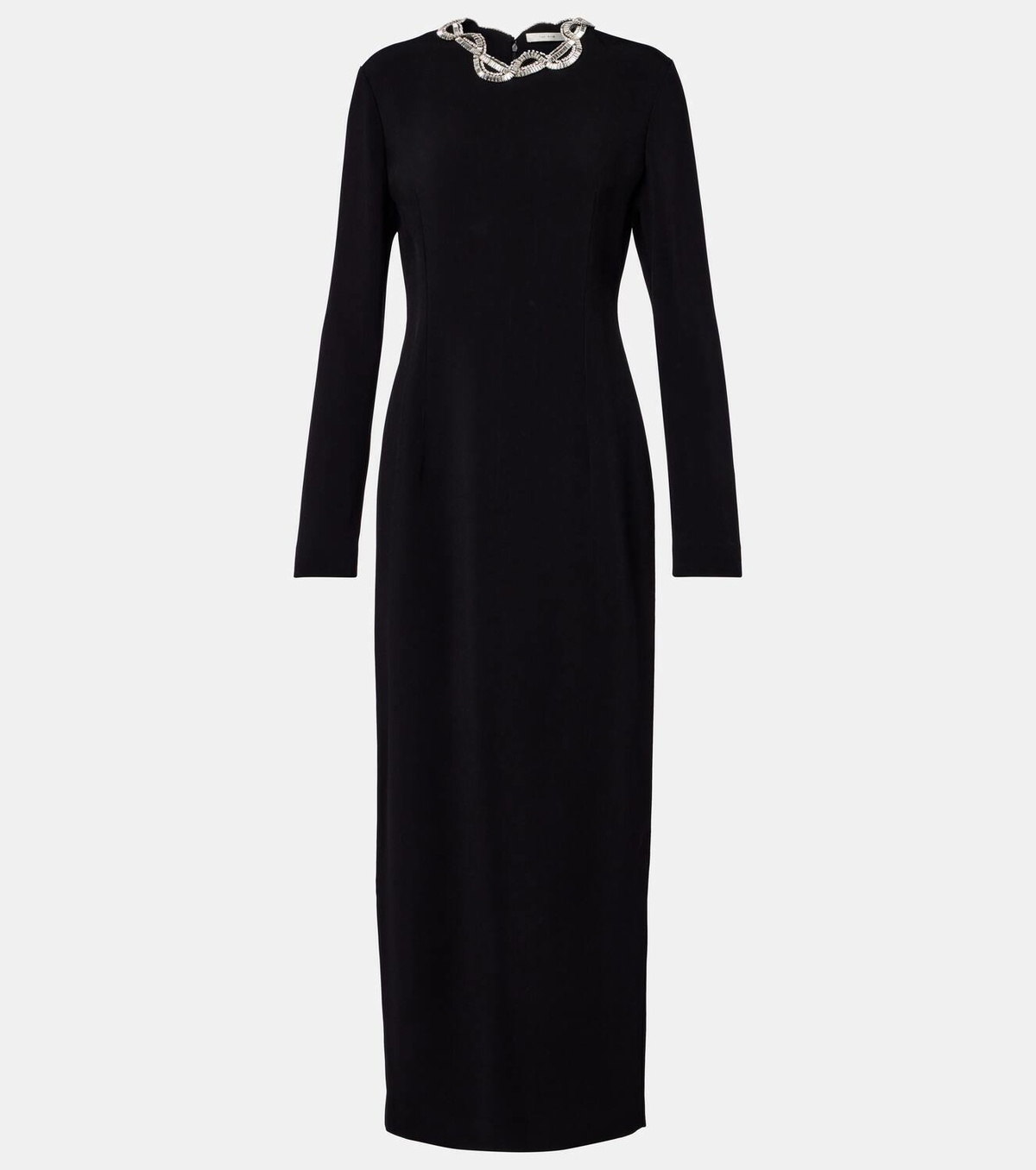 The Row Mitsuko embellished cady maxi dress