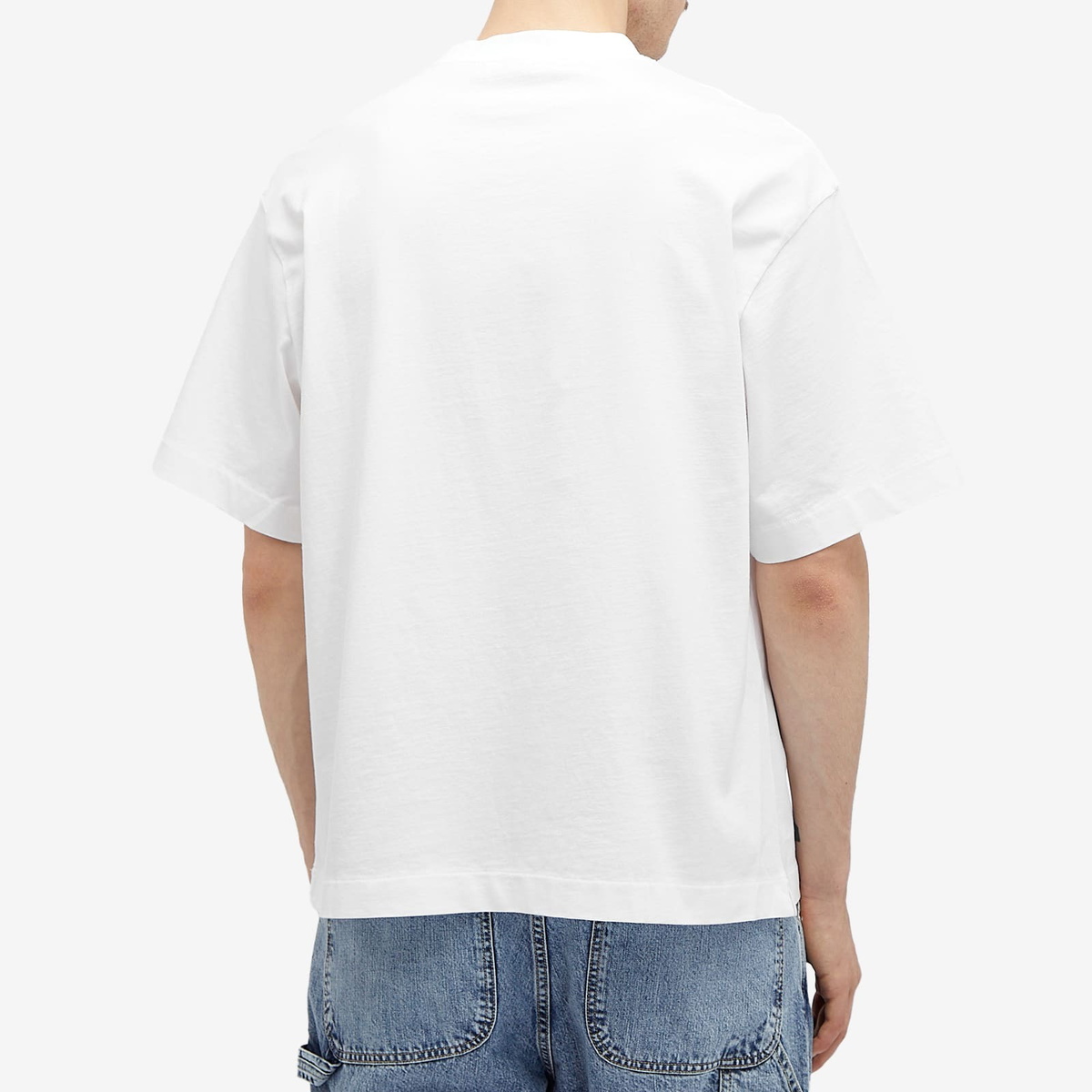 ★国内未入荷★【Off-White】COLLEGE SKATE T-SHIRT Off-White Men's College Skate T-Shirt in White Off-White