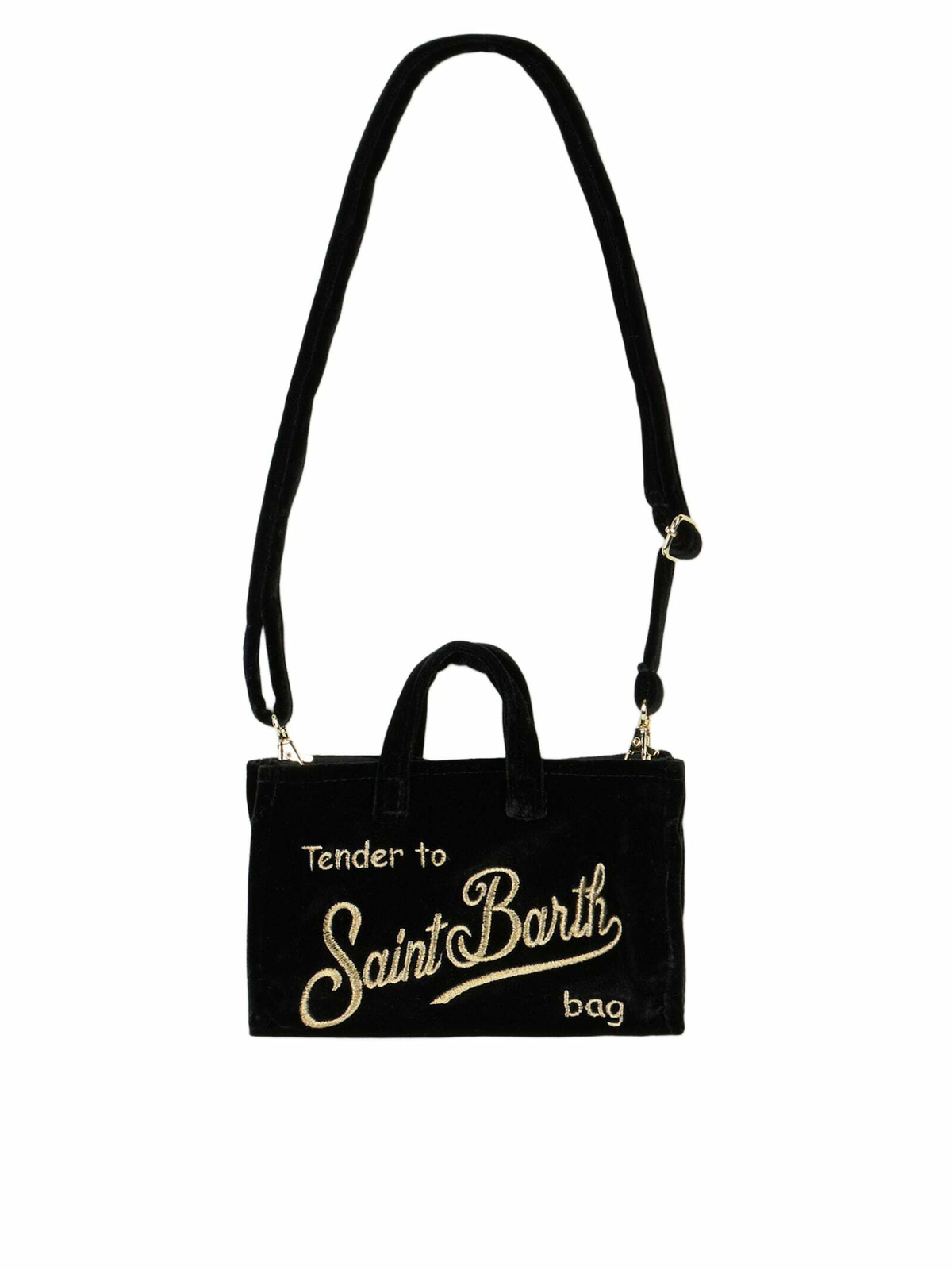 MC2 Saint Barth Black Velvet Phone Holder Micro Bag