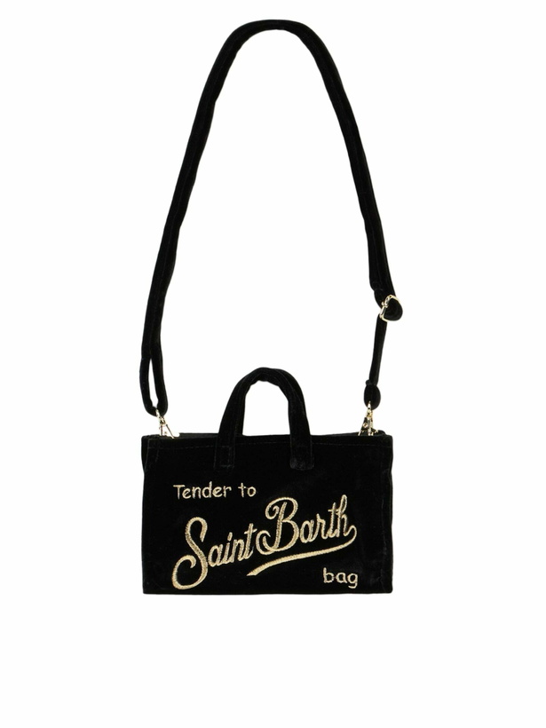 Photo: MC2 Saint Barth Black Velvet Phone Holder Micro Bag