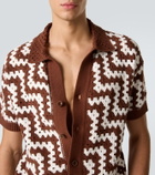 Frescobol Carioca Pinto crochet cotton cardigan
