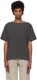 John Elliott Black Folsom Cropped T-shirt