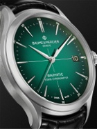 Baume & Mercier - Clifton Baumatic Automatic Chronometer 40mm Stainless Steel and Alligator Watch, Ref. No. M0A10592