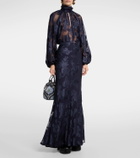 Etro Floral embroidered maxi skirt