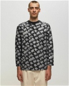 Erl Unisex Printed Longsleeve Tshirt Knit Black|Grey - Mens - Sweatshirts