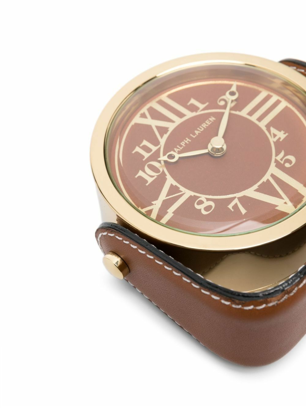 Ralph Lauren クロック Ralph Lauren Home Brennan Leather Clock Ralph Lauren Home