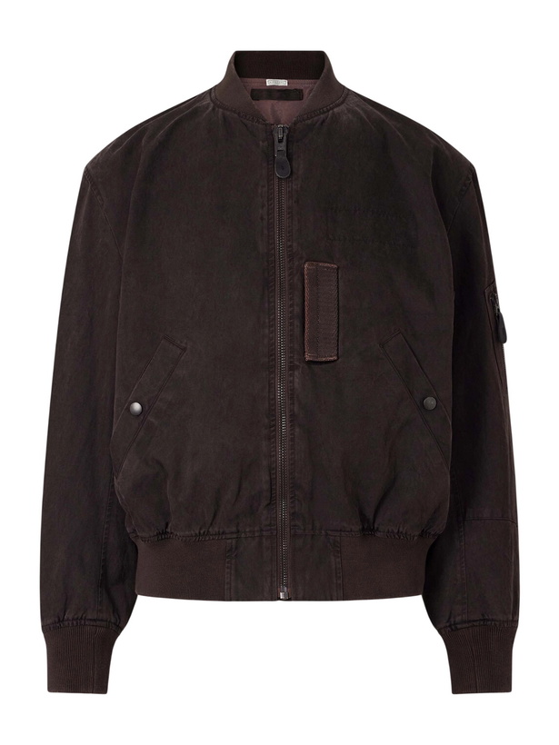 Photo: A.PRESSE - B-15C Cotton and Silk-Blend Bomber Jacket - Brown
