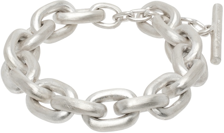 Photo: Parts of Four Silver Extra Small Links Toggle Chain Bracelet