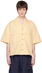 King & Tuckfield Off-White Oversized Bowling Shirt