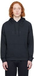 BOSS Navy Embroidered Hoodie