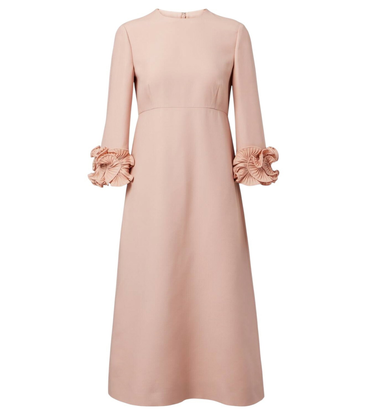 Valentino Guipure lace-trimmed cotton-blend midi dress Valentino