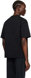 AURALEE Black Stand-Up T-shirt