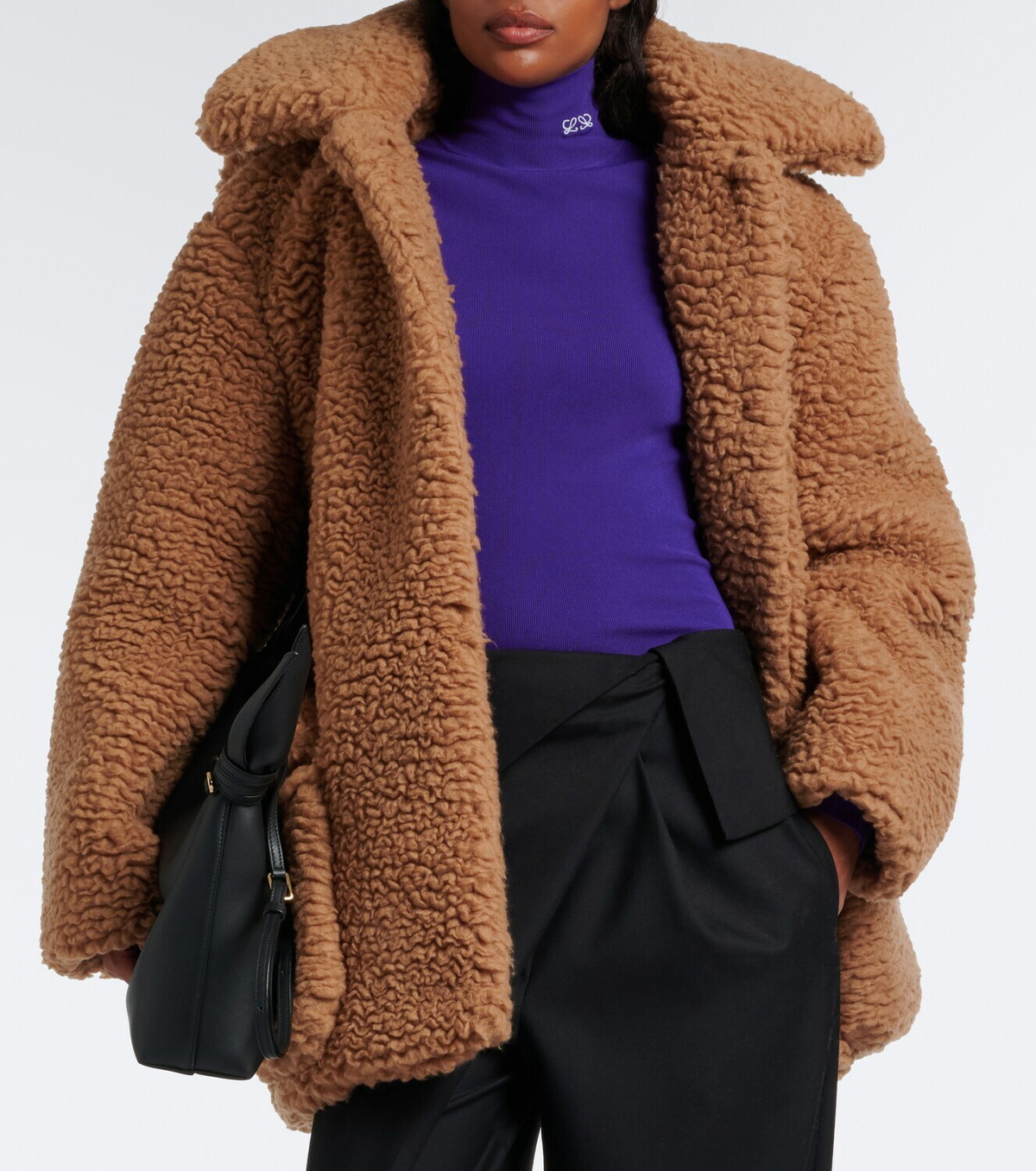 Loewe Wool and silk teddy coat