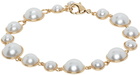 Numbering White & Gold #9906 Bracelet