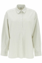 TOTEME striped oxford shirt White