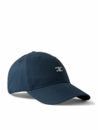 CELINE - Triomphe Logo-Embroidered Cotton-Gabardine Baseball Cap - Blue