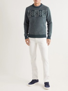 Peter Millar - Merino Wool-Blend Jacquard Sweater - Blue